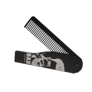 HUIHEYU Moustache Portable Steel Combs Oil Head Comb Hairdressing Hair Styling Comb Fashion Barber Tools Folding Pocket Beard Combs for Men