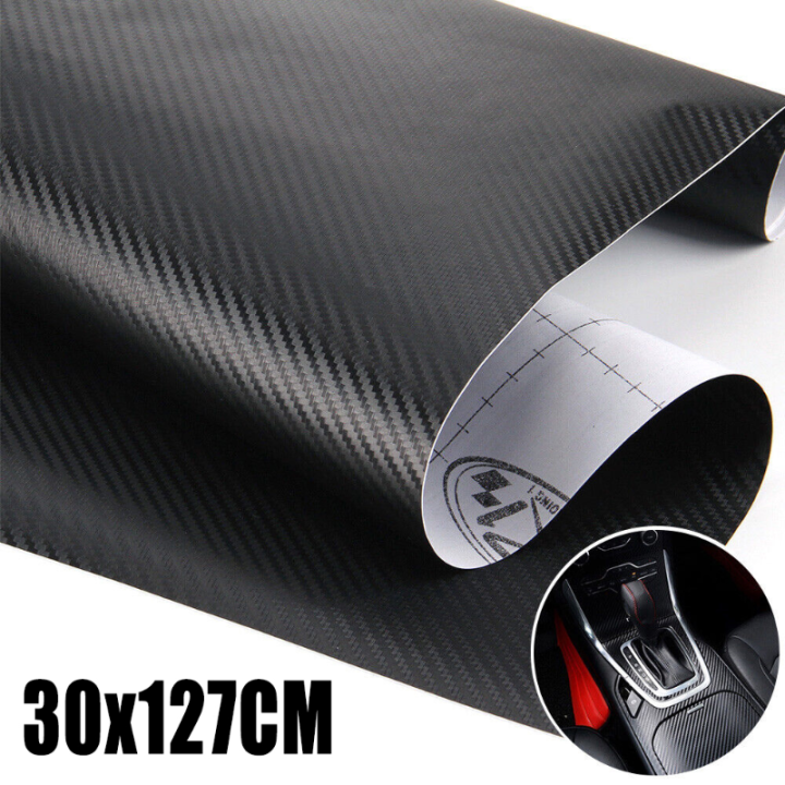 3D Car Carbon Fiber Vinyl Stickers Roll Film DIY Wrap Vinyl Sheet ...