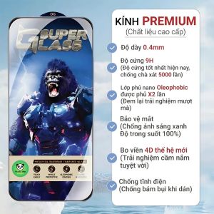 Kính cường lực premium Redmi K90/ K90 PRO MAX siêu bền cứng cáp bảo vệ màn hình toàn diện