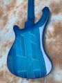 Classic Rickenbacker 4003 Blue burst Electric Bass Guitar 22 Frets Chrome Hardware Can be customized. 