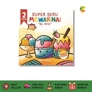 CKLIK MEDIA : BUKU ANAK : Super Seru Mewarnai Es Krim