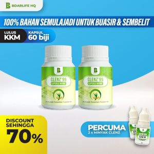 in stock Clenz99 Kapsul Makan - Redakan Buasir dan Sembelit dari Dalam Bantu Detox