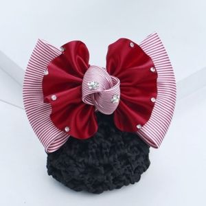 PTK52 ง่าย วินเทจ ผ้าปู โบว์ เรียบหรู ผ้าโพกศีรษะ ตาข่ายสายผูกผม ตาข่ายคลุมผม กิ๊บติดผมผู้หญิง เกาหลี Syle Headwear