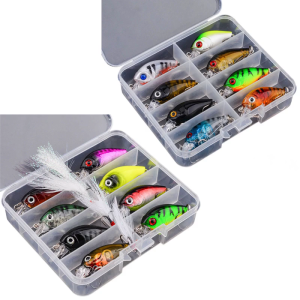 8pcs Plastic Fishing Baits Minnow Fishing Lure Artificial Hard Baits Topwaters Artificial Wobbler Fishing Tackle Lure