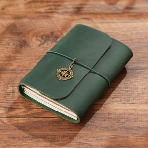 NOBLELUX Tri-fold Passport Travel Notebook Retro Refillable Design Sketchbook Handmade Loose-leaf Pages Pocket Notebook