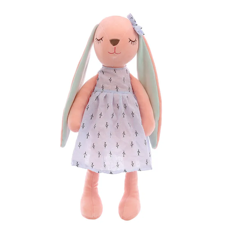 LYZRC New Rabbit Plush Toy An'an Rabbit Long Ear Rabbit Doll Comforting Doll Gift for Children