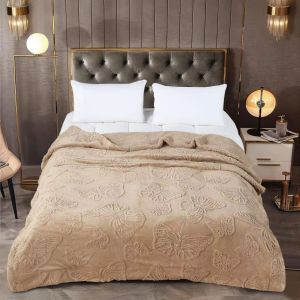 ผ้าห่มขนแกะ รุ่นกำมะหยี่ 6ฟุต เนื้อหนา ผ้าห่มกำมะหยี่