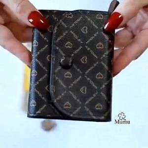 Fashionable Coin Purse PU Leather Multifunctional Card Storage Bags Mini Zipper Wallets For Women student