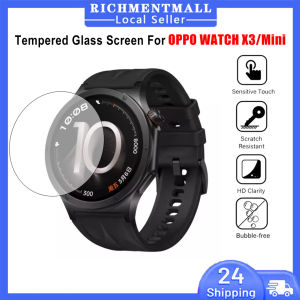 OPPO WATCH X3/Mini Tempered Glass Screen Protector - Sensitive Touch Scratch Resistant HD Clarity Bubble-Free