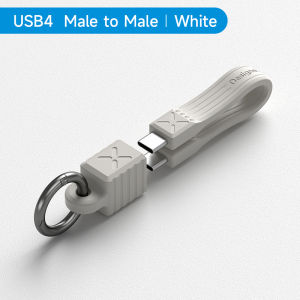 Hagibis USB 4 Cable Portable Keychain 240W Charging USB C To Type-C Cable 40Gbps Data Transfer 8K 60Hz Video Display For iPhone 16 15 Pro Max Thunderbolt 4/3 Hubs External SSDs