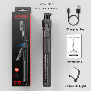 C17 Auto Tracking Smart Shoot Robot Cameraman 360 Face Phone Holde AI Shooting Selfie Stick Gimbal Stabilizer For Vlog Live Video