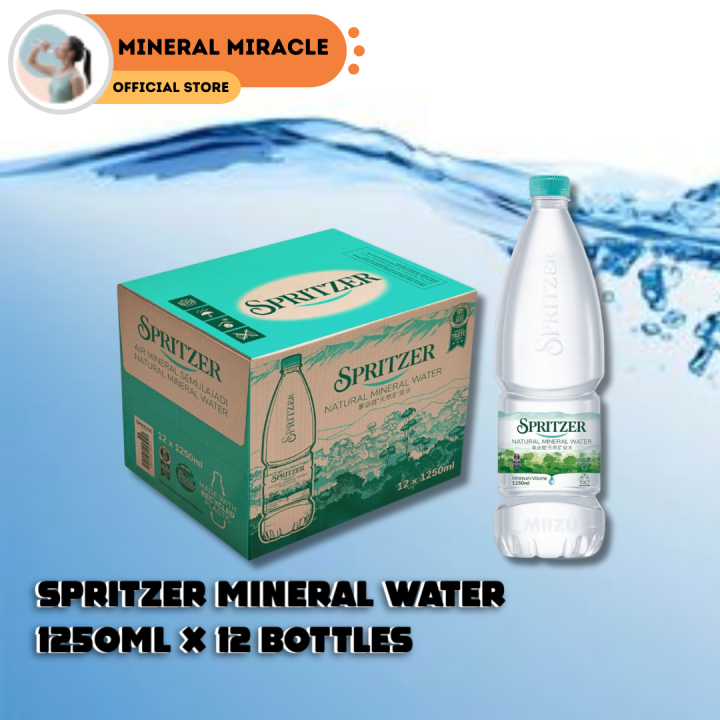 SPRITZER Mineral Water (1 CARTON 1250ml x 12 Bottles) | Lazada