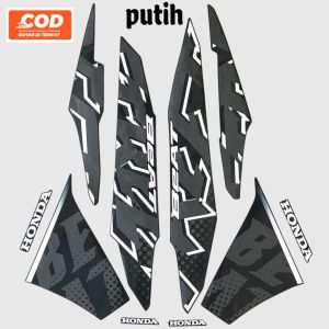 Striping sticker Honda Beat Street 2024 2025 full hitam putih list motor standar Fullset