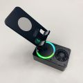 K98 mobile phone holder Bluetooth speaker power bank 3-in-1 multifunctional smart all-in-one machine with microphones. 