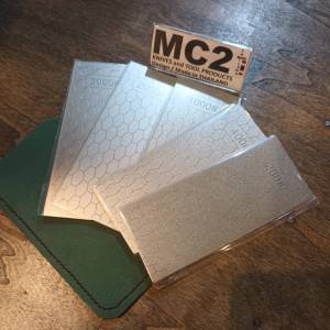 Tec40store MC2THAILAND Sharpener Kit UNIT SK04 #mc2sharpener Leather Sheath 5 Diamond Sharpening Plate #200 #400 #1000 #2000 #3000