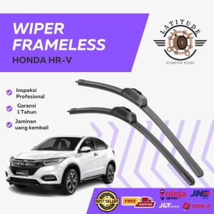 Wiper Mobil Honda HRV Import Bahan Karet Lentur Berkualitas Frameless 1 set dapat 2 Pcs Kiri  Kanan