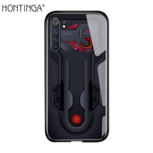 Hontinga For Realme 6 Pro Case Technology Circuit Board Explorer Exploration Theme Version Handphone Case Tempered Glass Back Cover Casing