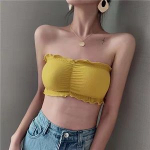 💗Ready stock💗Womens tube top without steel ring and strap