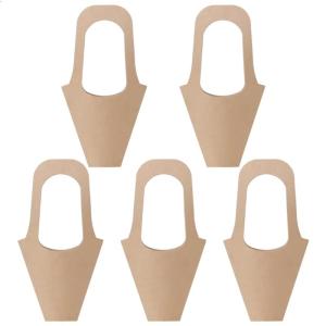 Flower Bouquets Bags Handle Kraft Paper Flower Packaging Bag Elegant and Practical Valentines Day Gift Wrapping