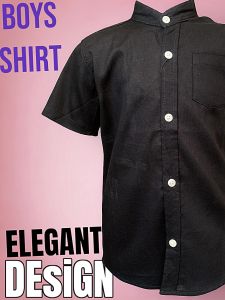 KEMEJA BUDAK SIZE 2-12 100% COTTON BOYS SHIRT BOYS MANDARIN COLLAR SHIRT BAJU KEMEJA BUDAK LELAKI  KEMEJA COTTON