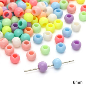 10-200Pcs Acrylic Ice Cream Colorful Big Hole Beads Charms for Jewelry Making DIY Bracelet Necklace Earrings Accessories
