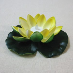 LED Lotus Light Floating Pool Flowers Battery Operated Waterproof Pond Lantern For Garden Wedding Diwali Decoration Lighting Lamps