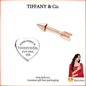 (New) Womens Fashion earrings s925 sterling silver as well as Rose Gold Return to T Series Lovestruck Heart Tag & Arrow Earrings Valentines Day holiday gifts
