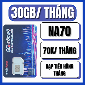 Sim Mobifone NA70/KC90/KC120/KC150 Lướt Web 1GB Tốc Độ Cao/Ngày Free Nội Mạng + 30p Ngoại Mạng Mỗi Tháng | FREESHIP - CHƯA KÍCH HOẠT
