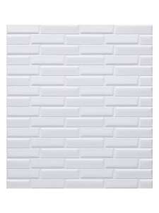 Wallpaper 3D stereo foam wall sticker 70CMX77CM and 35CMX38CM ceiling decoration kids room anti-collision self-adhesive background wall waterproof wall paper design for wall cement floor sale Plain white color Big size BHW