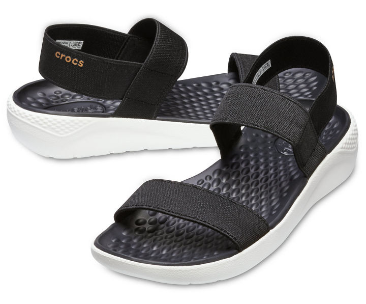 SANDAL CROCS-LITERIDE QUAI CHUN CO GIÃN, LÓT LITERIDE SIÊU MỀM ÊM