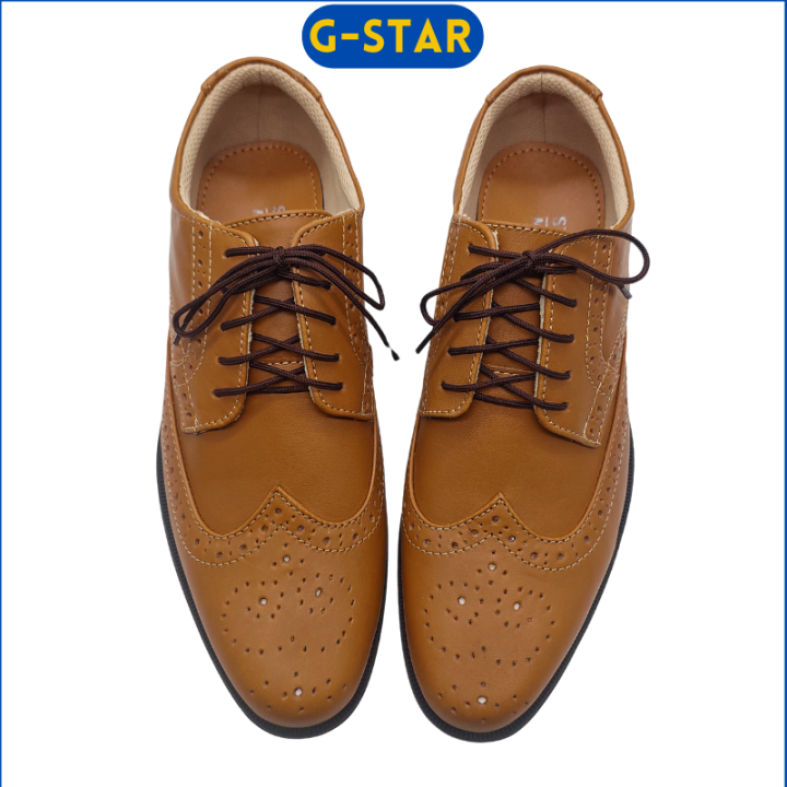 G-Star Footwear Formal Shoes for Men Wingtip Design Marikina Black