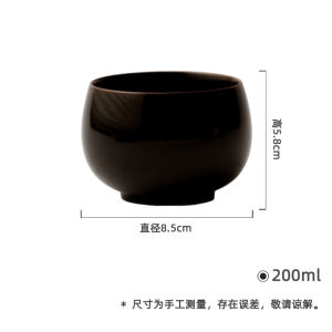 墨己乌金黑釉陶瓷罗汉杯功夫茶具大号主人杯家用品茗杯茶杯单杯
