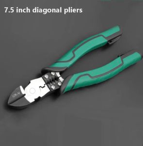 【COD】24hours delivery✅Combination Pliers 5 In 1 Multifunctional Universal Diagonal Pliers Needle Nose Pliers Hardware Tools Universal Wire Cutters Electrician 8.5 Inch Stripping pliers