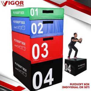 Plyometric Jump Box Soft Foam Velcro Fitness Crossfit Gym Training Plyo Box