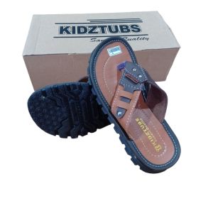 Sandal Kulit Anak Laki Laki Sandal Tasik Anak Laki Laki Sandal Jepit Anak Laki Laki Umur 6-10 Tahun-KIDZTUBS1256122923
