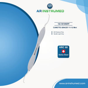 AR INSTRUMED Curette Gracey Mini AR Premium Plus Handle | Professional Dental Instrument