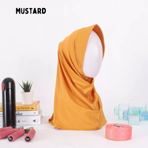 Hijab Bergo Sport Sporty Jersey Wanita Spandex Sporty Instan Volly Badminton Basket Futsal