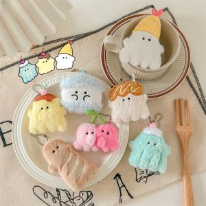 GUDAN น่ารักน่ารักๆ พวงกุญแจแม่เหล็ก obakenu แบบสุ่มสไตล์ ตุ๊กตาผ้าพลัฌ แม่เหล็กติดตู้เย็น obakenu สร้างสรรค์และสร้างสรรค์ ขนยาวขนยาว จี้ผีจิ๋ว ตกแต่งกระเป๋าเป้สะพายหลัง