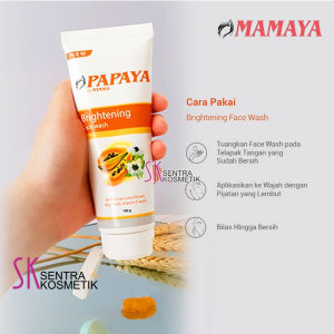MAMAYA Facial Wash Papaya Brightening Face Wash BPOM Halal 100gr