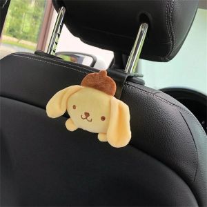 COSE Cinnamoroll Kawaii Hanging Hook Car Cartoon Hook Anime Plush Back Seat Organizer Car Hook Organizer Auto Headrest Hook Car Seat Hook