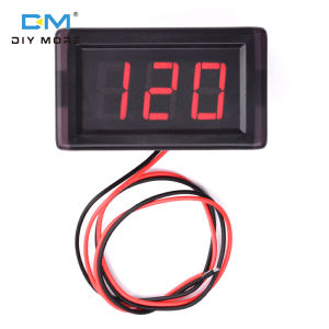 Diymore không thấm nước hai dây 0.56-inch DC5V-120V xe điện Màn hình hiển thị kỹ thuật số vôn kế