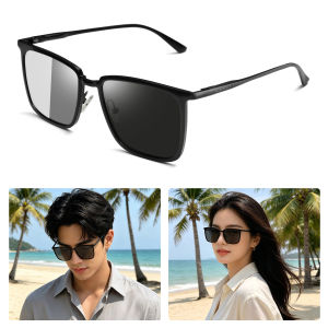 MENSPE Auto Color Changing Sunglasses Photochromic Sunglasses Night Vision Lens Sunglasses TAC Polarized Sunglasses Driving Sunglasses Dual-Use UV400 Sun Protection