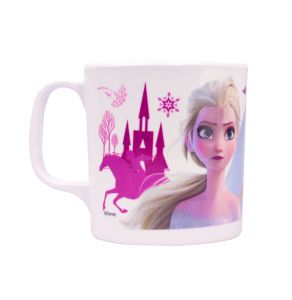 Disney Frozen II Meal Time Frozen Meal Set Melamine Set Kids Plate Set Kids Bowl Kids Spoon and Fork Set - Plate Bowl Cup (3 in 1) Deep Plate Soup Bowl Handle Bowl Mug Fork Spoon Cutlery for Girls Kids Children (Dining Set)