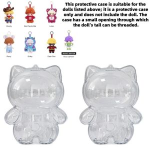 HLINKEY 360° Clear Protective Box Shockproof Acrylic Display Case Plush Doll & Blind Box Figure Storage
