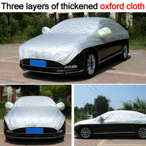 🔥All Size🔥 Full Car Cover Thicken Cotton Body Cover Outdoor Protection Resistant Waterproof Rain Dust Heat Protection Dust Resistant PenutupKereta Aluminium Foil Car Cover Car 车身罩 Selimut Kereta