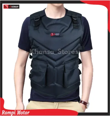 ROMPI MOTOR BAHAN CORDURA PREMIUM JAKET PELINDUNG DADA CHEST PROTECTOR UNTUK TOURING