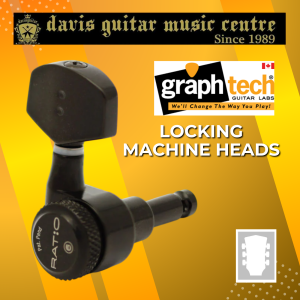 Graphtech PRL-8311-B0 Machine Head 3+3 Locking Black