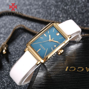 Julius แบรนด์แท้ ร้านไทยส่งเร็ว นาฬิกาผู้หญิง สายหนัง หน้าปัดสวยหรู มีสไตล์