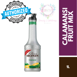 Monin Calamansi Fruit Mix 1L - Real Fruit Puree for Cocktails Sodas Smoothies & Desserts | Le Fruit de MONIN