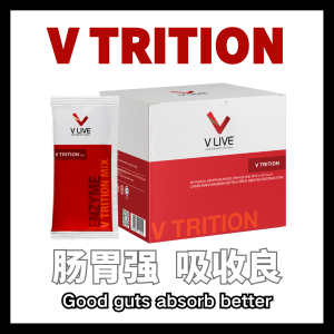 V Trition Digestive Health Support | Probiotics Enzyme & Fibre (28 Sachets)